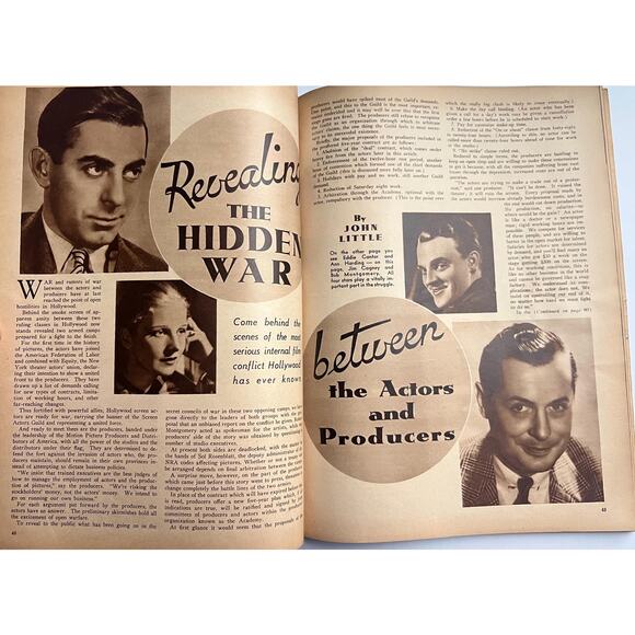 June 1935 Movie Mirror Magazine Jean Harlow Temple Gable Astaire & Rogers Cagney - Picture 9 of 10